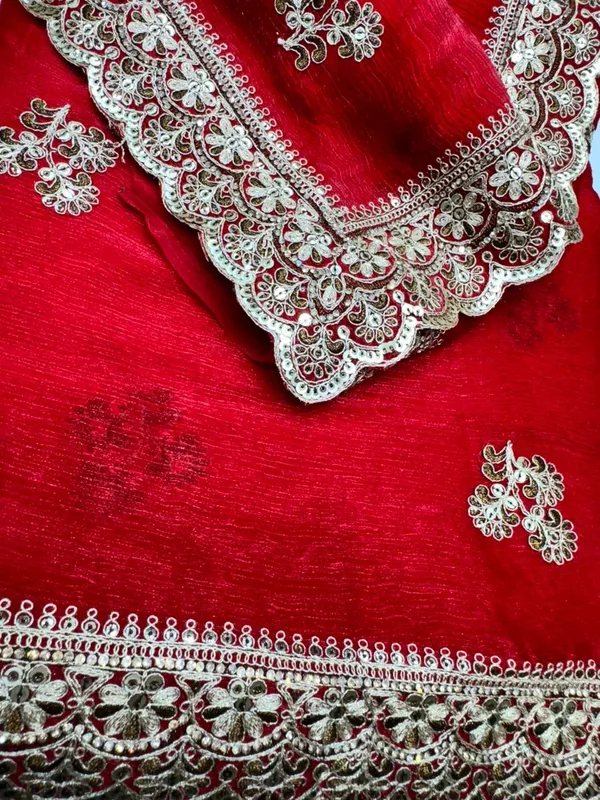 Red_Silk_Saree_With_Silver_Zari_Embroidery_And_Scalloped_Border
