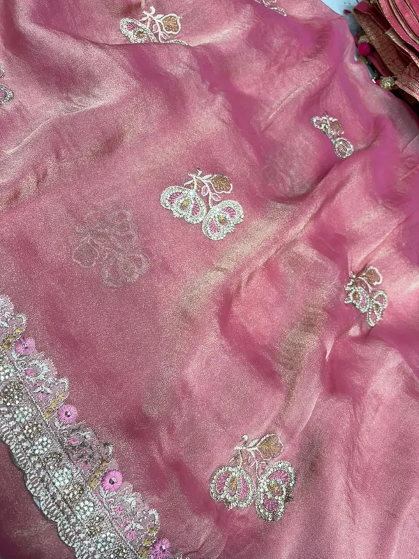 Pink_Organza_Saree_With_Silver_Cherry_Embroidery_And_Heavy_Border