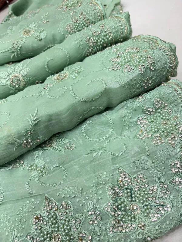 Pista_Green_Embroidered_Saree_With_Sequin_And_Bead_Work