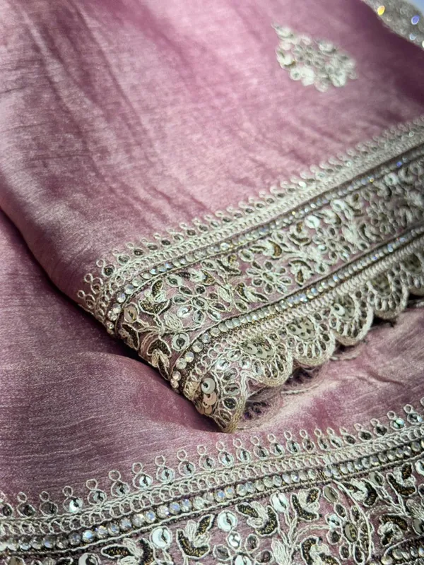 Pink_Silk_Saree_With_Embroidered_Border_And_Gold_Embellishments