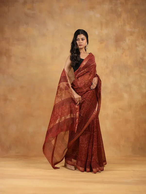 Maheswari_Silk_Hand_Block_Printed_Saree