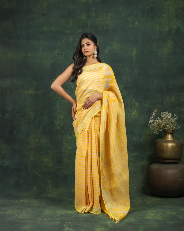 Linen_Hand_Block_Hand_Printed_Saree
