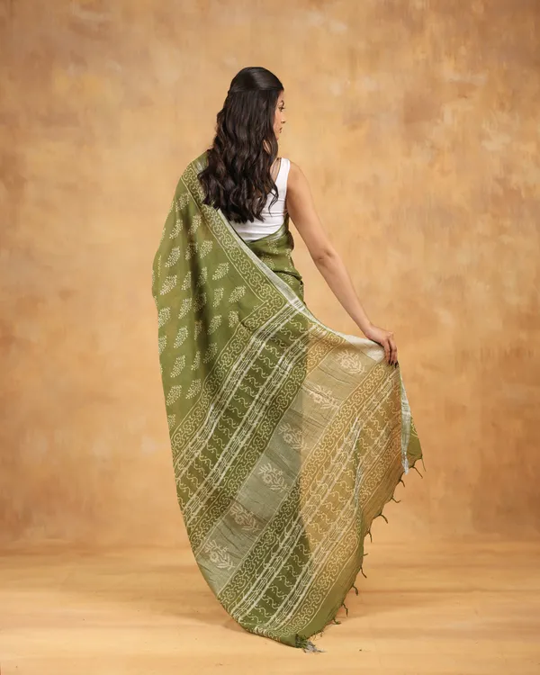 Linen_Hand_Block_Hand_Printed_Saree