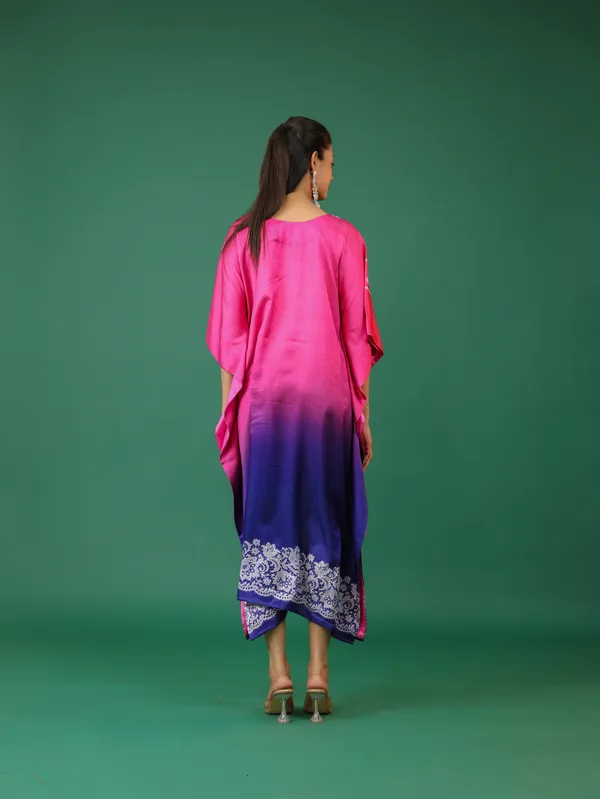 Pink_And_Purple_Ombre_Embroidered_Kaftan_Dress