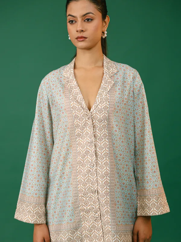 Light_Blue_Floral_Print_Cotton_Kurta_Pajama_Set_With_Embroidered_Border