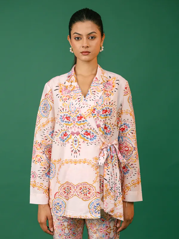 Pink_Floral_Print_Wrap_Style_Top_With_Matching_Palazzo_Pants_Set