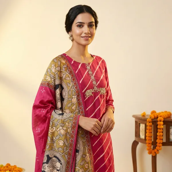 Rani_Muslin_Silk_Hand_Work_Neck_And_Elephant_Motif_Unstitched_Suit_Set_For_Women