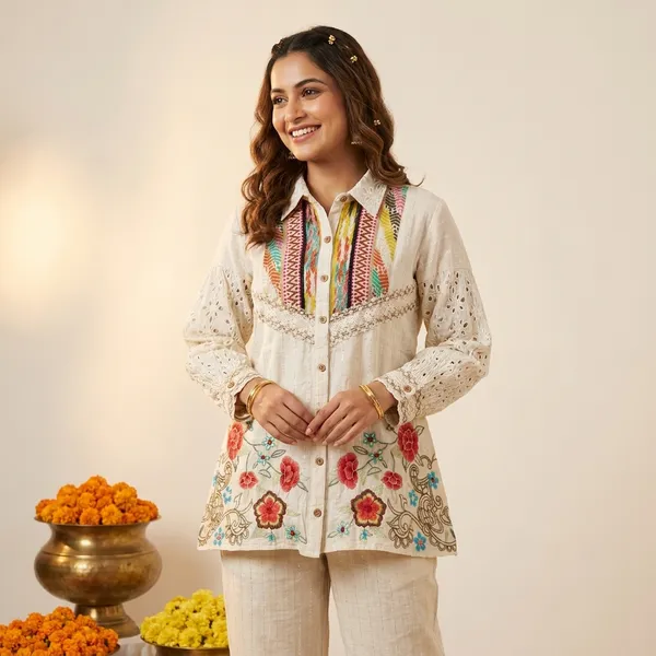 Off_White_Premium_Jute_Cotton_Embroidered_Co-Ord_Set_For_Women