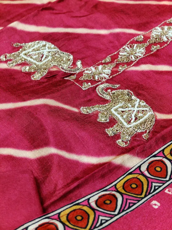 Rani_Muslin_Silk_Hand_Work_Neck_And_Elephant_Motif_Unstitched_Suit_Set_For_Women