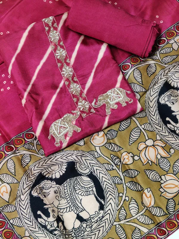 Rani_Muslin_Silk_Hand_Work_Neck_And_Elephant_Motif_Unstitched_Suit_Set_For_Women
