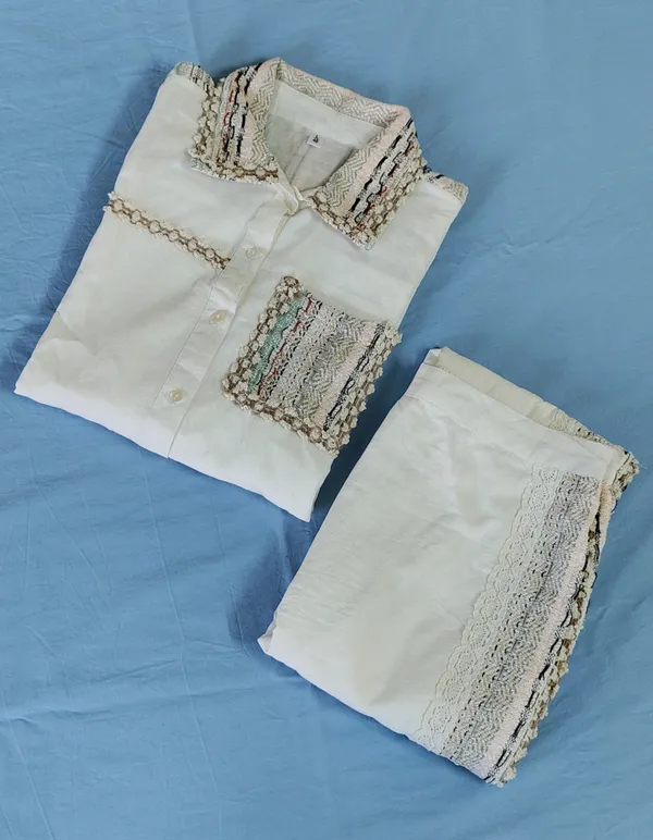 Off_White_Premium_Mal_Cotton_Lace_And_Textured_Panel_Co-Ord_Set_For_Women