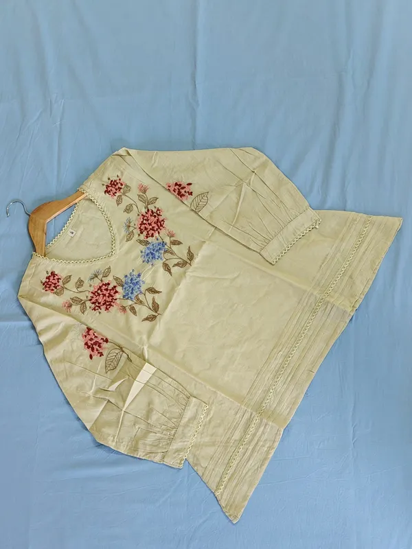 Green_Premium_Mal_Cotton_Floral_Embroidery_Top_For_Women