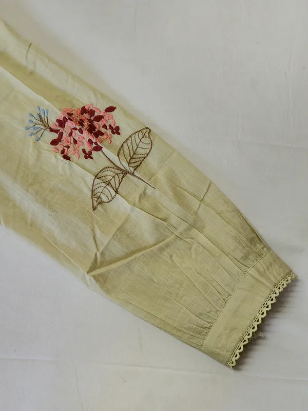 Green_Premium_Mal_Cotton_Floral_Embroidery_Top_For_Women