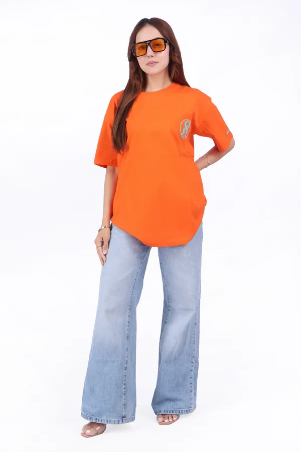Orange_Over-Sized_T_Shirt_For_Women