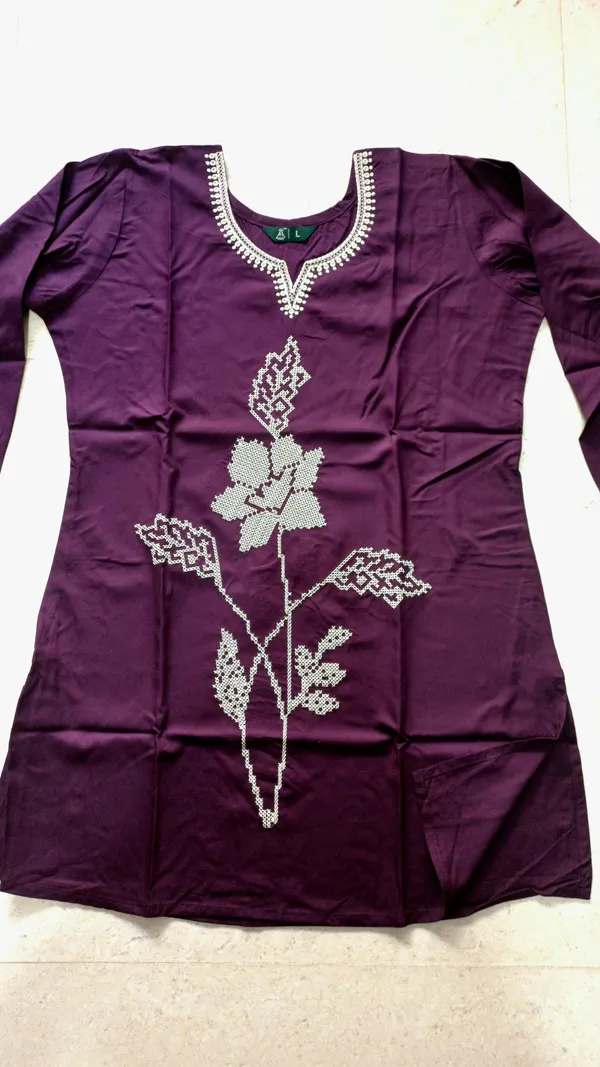 Purple_Heavy_Rayon_With_Embroidery_Work_Co-Ord_Set_For_Women