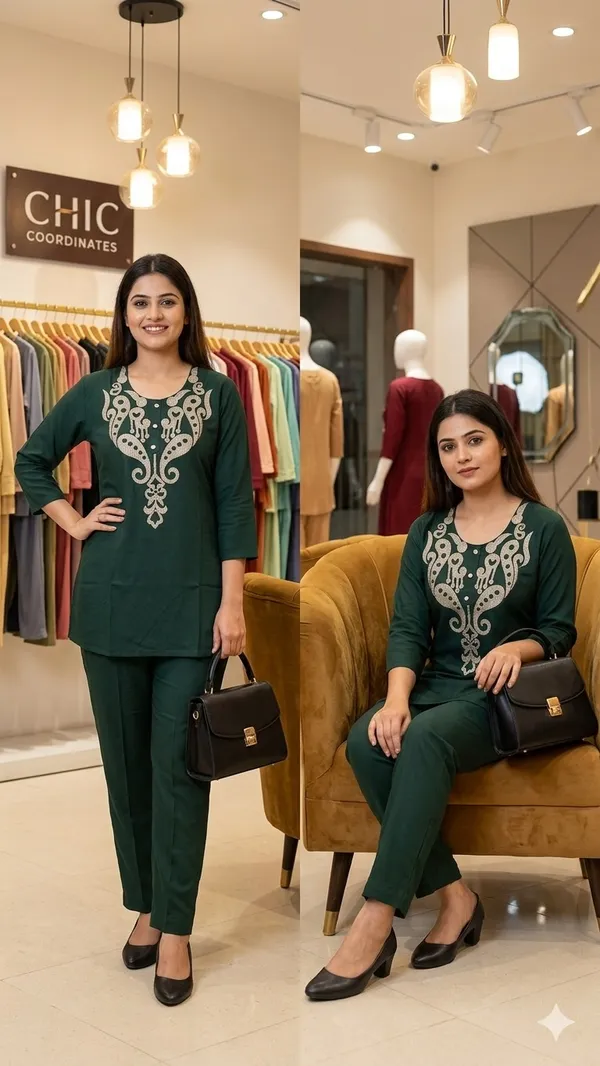Green_Heavy_Rayon_With_Embroidery_Work_Co-Ord_Set_For_Women