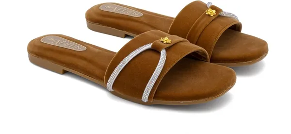 Trendy_Women_Slip_On_Flat_Sandals_With_Triple_Strap_Design_Comfortable_Everyday_Footwear_For_Casual_Party_Office_Wear_Lightweight_Stylish_Slides_For_Woman_Girls