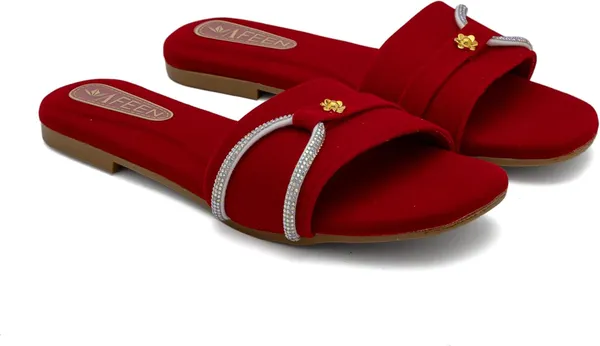 Trendy_Women_Slip_On_Flat_Sandals_With_Triple_Strap_Design_Comfortable_Everyday_Footwear_For_Casual_Party_Office_Wear_Lightweight_Stylish_Slides_For_Woman_Girls