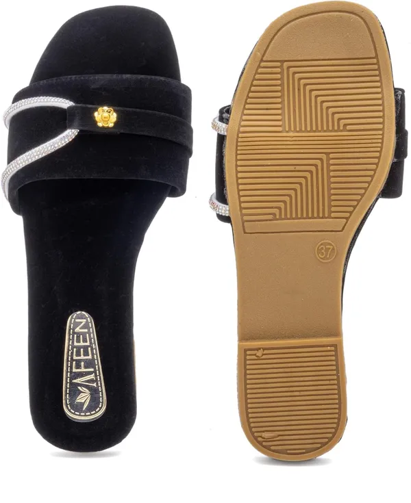 Trendy_Women_Slip_On_Flat_Sandals_With_Triple_Strap_Design_Comfortable_Everyday_Footwear_For_Casual_Party_Office_Wear_Lightweight_Stylish_Slides_For_Woman_Girls