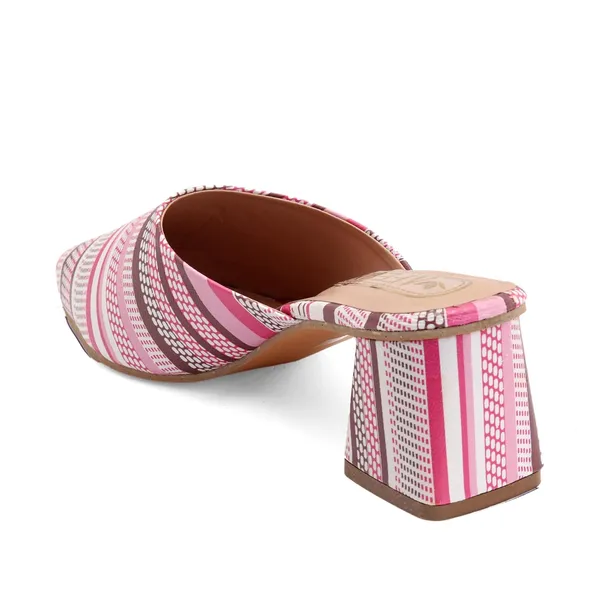 Women_Block_Heel_Mules_Stylish_Pointed_Toe_Slip_On_Heels_With_Multicolor_Striped_Design_Comfortable_Casual_Dress_Shoes_For_Summer_And_Spring