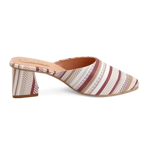 Women_Block_Heel_Mules_Stylish_Pointed_Toe_Slip_On_Heels_With_Multicolor_Striped_Design_Comfortable_Casual_Dress_Shoes_For_Summer_And_Spring