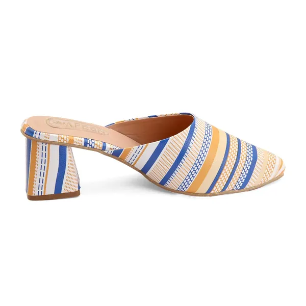 Women_Block_Heel_Mules_Stylish_Pointed_Toe_Slip_On_Heels_With_Multicolor_Striped_Design_Comfortable_Casual_Dress_Shoes_For_Summer_Spring