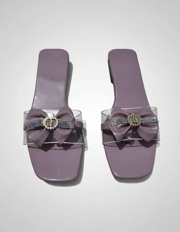 Women_S_Jelly_Slide_Sandals_Bow_Embellished_With_Rhinestone_Brooch_Flat_Sole