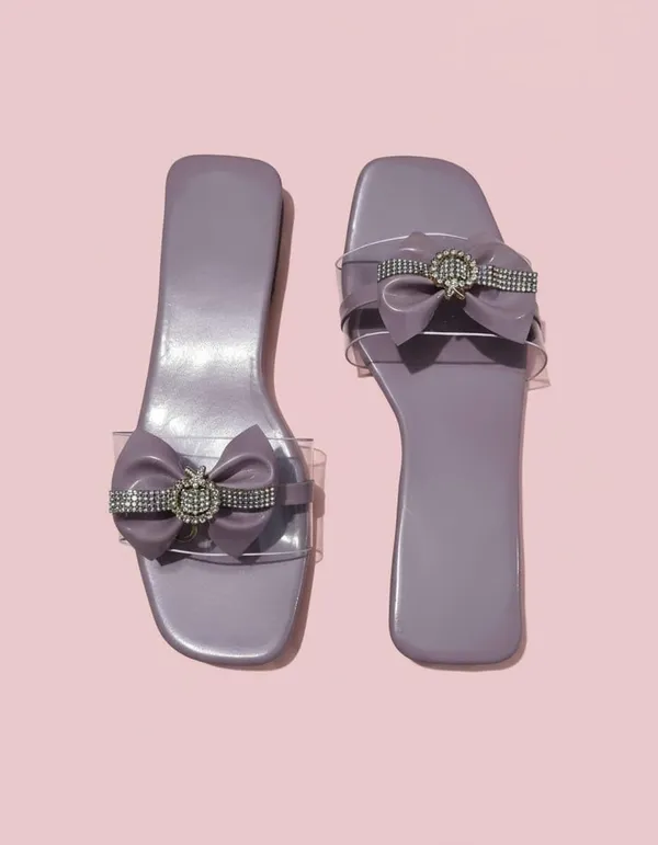 Women_S_Jelly_Slide_Sandals_Bow_Embellished_With_Rhinestone_Brooch_Flat_Sole