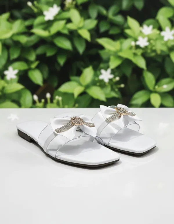 Women_S_Jelly_Slide_Sandals_Bow_Embellished_With_Rhinestone_Brooch_Flat_Sole
