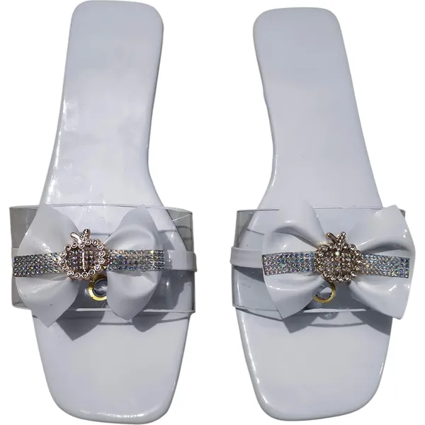 Women_S_Jelly_Slide_Sandals_Bow_Embellished_With_Rhinestone_Brooch_Flat_Sole