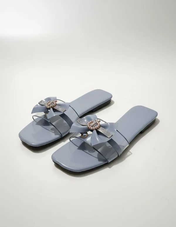 Women_S_Jelly_Slide_Sandals_Bow_Embellished_With_Rhinestone_Brooch_Flat_Sole