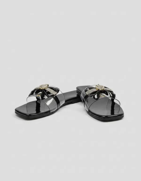Women_S_Jelly_Slide_Sandals_Bow_Embellished_With_Rhinestone_Brooch_Flat_Sole