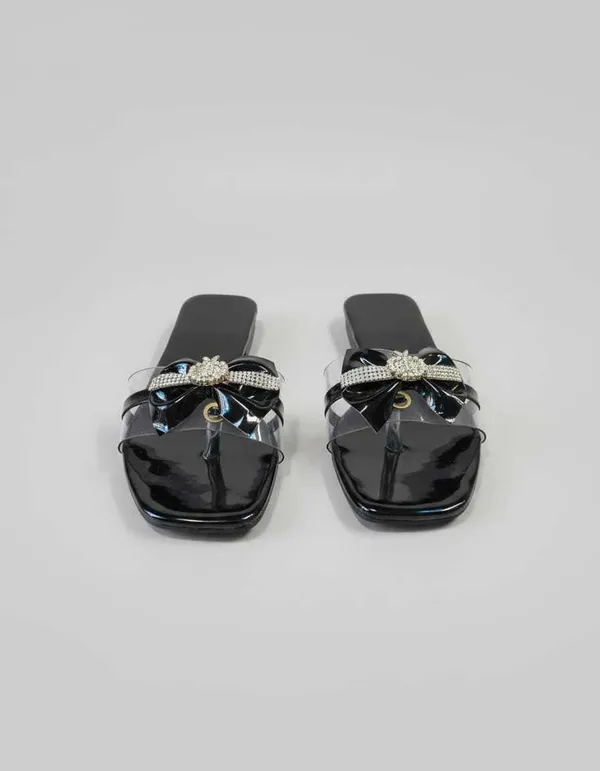 Women_S_Jelly_Slide_Sandals_Bow_Embellished_With_Rhinestone_Brooch_Flat_Sole