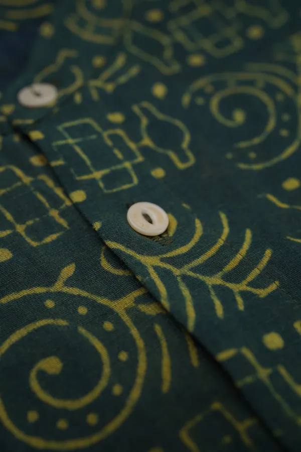 Green_Bamboo_Linen_Shirt_For_Men
