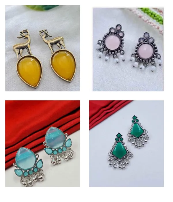 Elegant_Ethnic_Earrings_Collection_-_Set_Of_4_Designer_Pairs