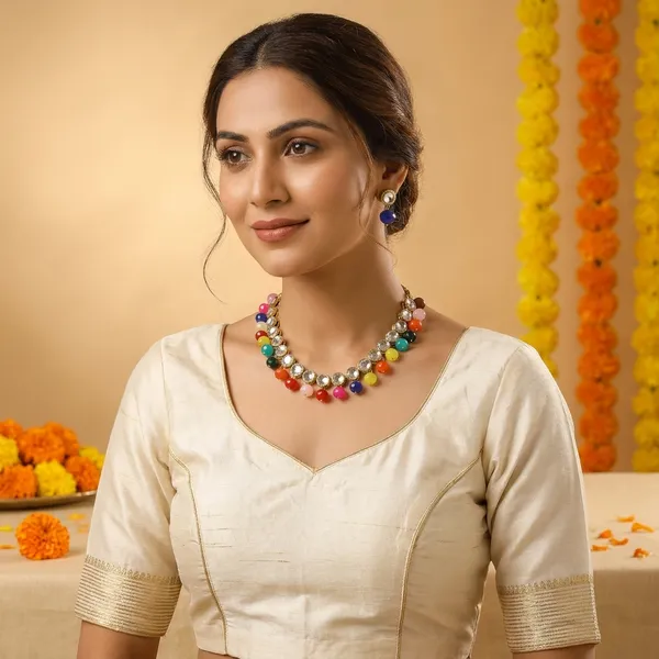 Luxurious_Multicolours_Necklace_And_Earring_Set
