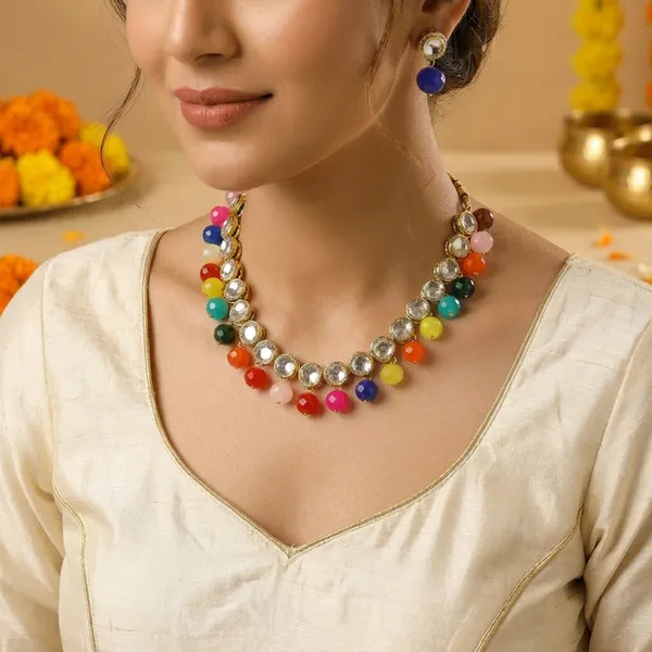 Luxurious_Multicolours_Necklace_And_Earring_Set