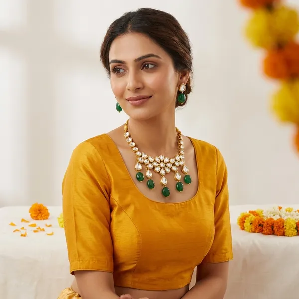 Exquisite_Kundan_Emerald_Green_Jewellery_Set
