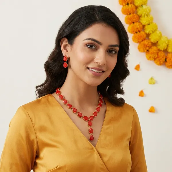 Radiant_Red_Teardrop_Necklace_Earring_Set