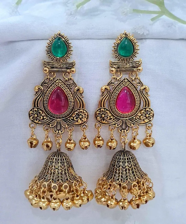 Traditional_Ghungroo_Bell_Chandelier_Earrings