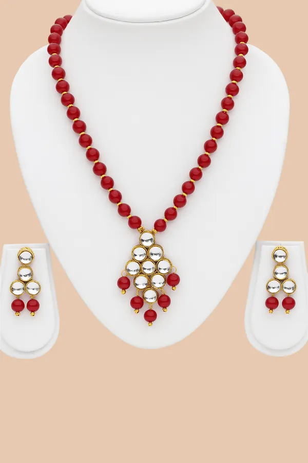 Elegant_Red_Silver_Beaded_Jewellery_Set