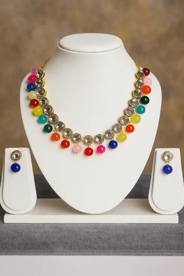 Luxurious_Multicolours_Necklace_And_Earring_Set