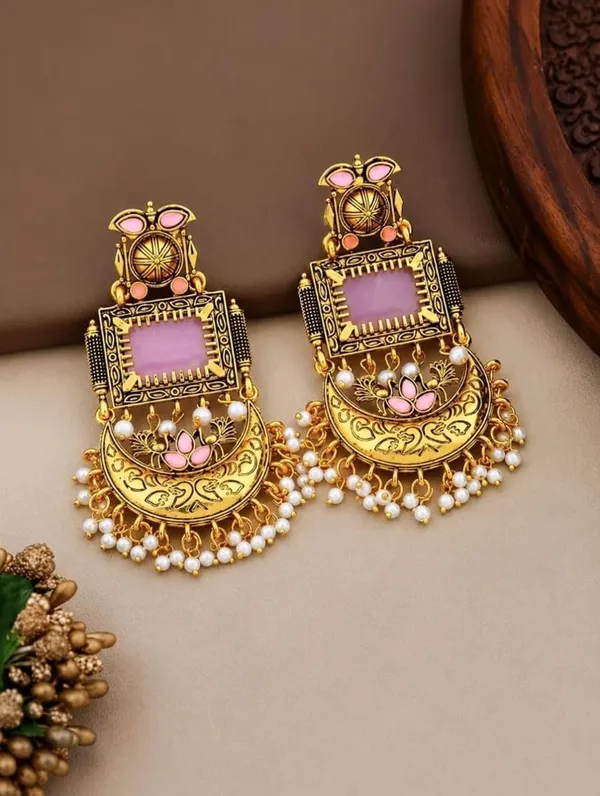 Elegant_Emerald_Soft_Pastel_Pink_Stone_Drops_With_Chandbali_Earrings