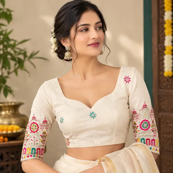 Off_White_Blouse_Khadi_Cotton_For_Women