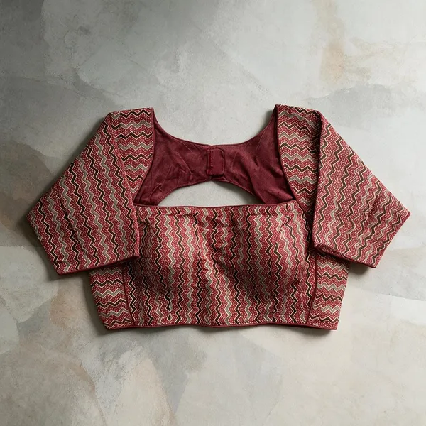 Maroon_Blouse_Ajrakh_Cotton_For_Women