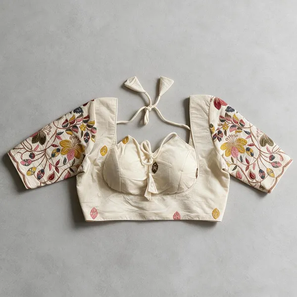 Offwhite_Blouse_Khadi_Cotton_For_Women