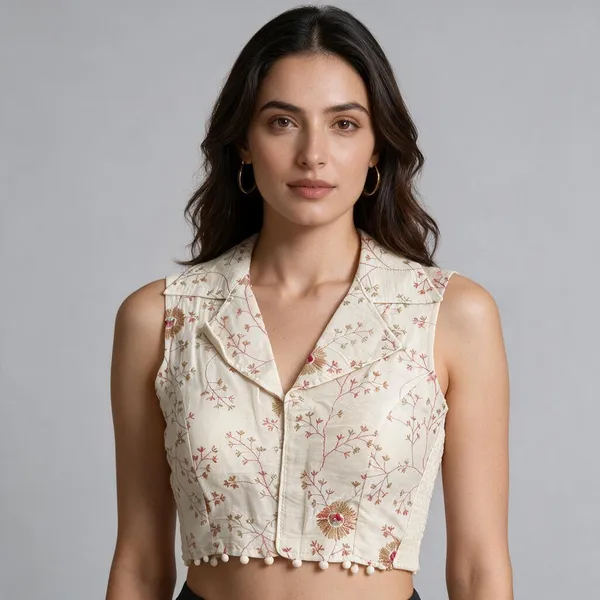 Offwhite_Blouse_Khadi_Cotton_For_Women