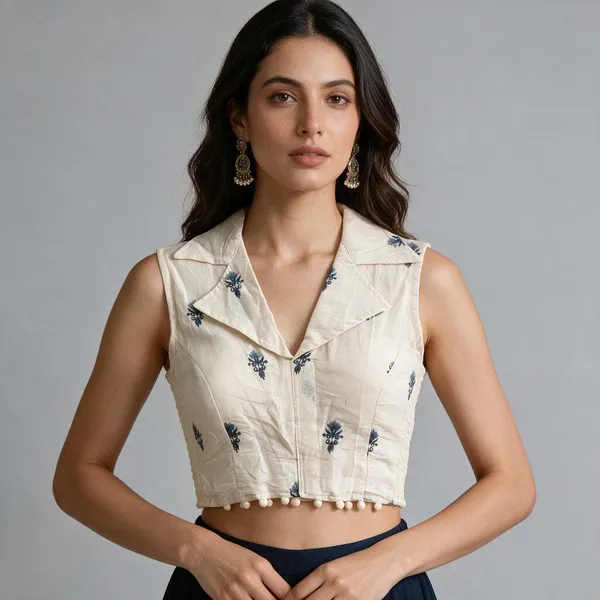 Offwhite_Blouse_Khadi_Cotton_For_Women