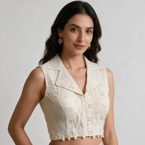 Offwhite_Blouse_Khadi_Cotton_For_Women