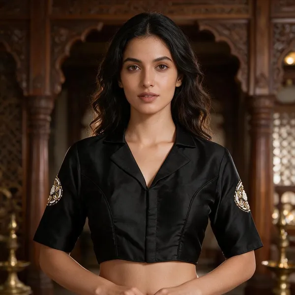 Black_Blouse_Satin_For_Women